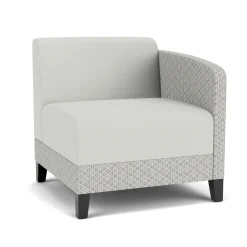 Social Left Arm Guest Chair in Premium Upholstery