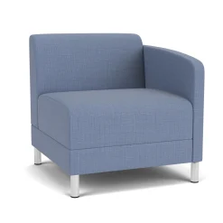 Social Left Arm Guest Chair in Premium Upholstery