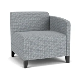 Social Left Arm Guest Chair in Premium Upholstery