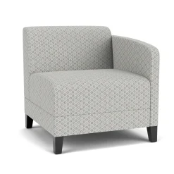 Social Left Arm Guest Chair in Premium Upholstery