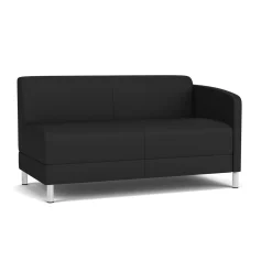 Social Left Arm Loveseat in Standard Upholstery