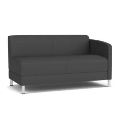 Social Left Arm Loveseat in Standard Upholstery