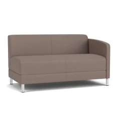 Social Left Arm Loveseat in Standard Upholstery