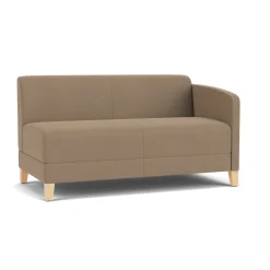 Social Left Arm Loveseat in Standard Upholstery