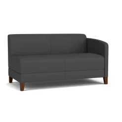 Social Left Arm Loveseat in Standard Upholstery