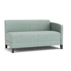 Social Left Arm Loveseat in Premium Upholstery