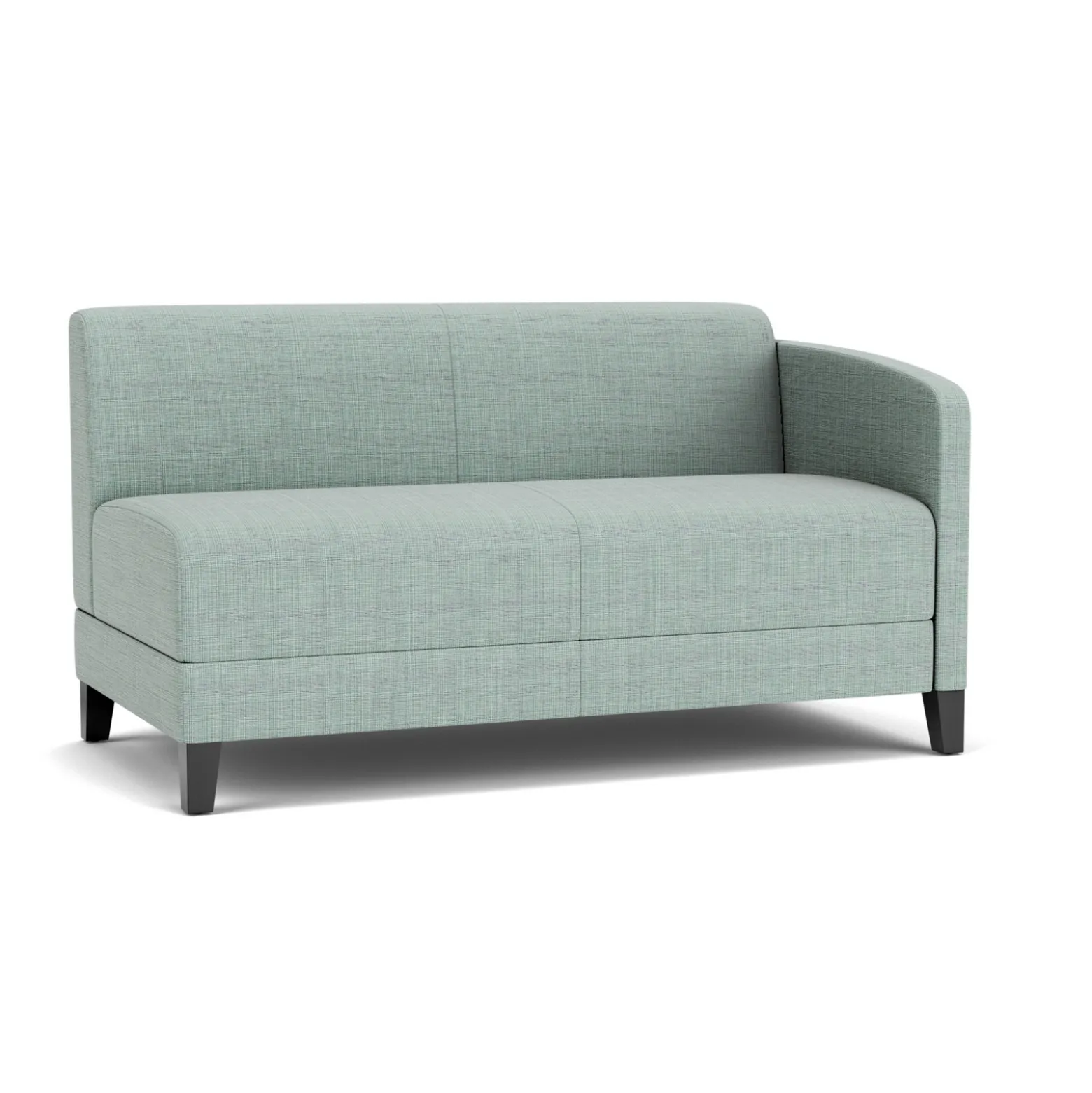 Social Left Arm Loveseat in Premium Upholstery