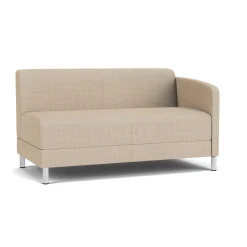 Social Left Arm Loveseat in Premium Upholstery