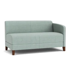 Social Left Arm Loveseat in Premium Upholstery