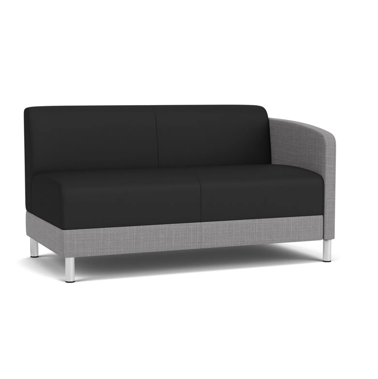 Social Left Arm Loveseat in Premium Upholstery