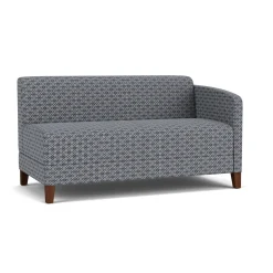 Social Left Arm Loveseat in Premium Upholstery