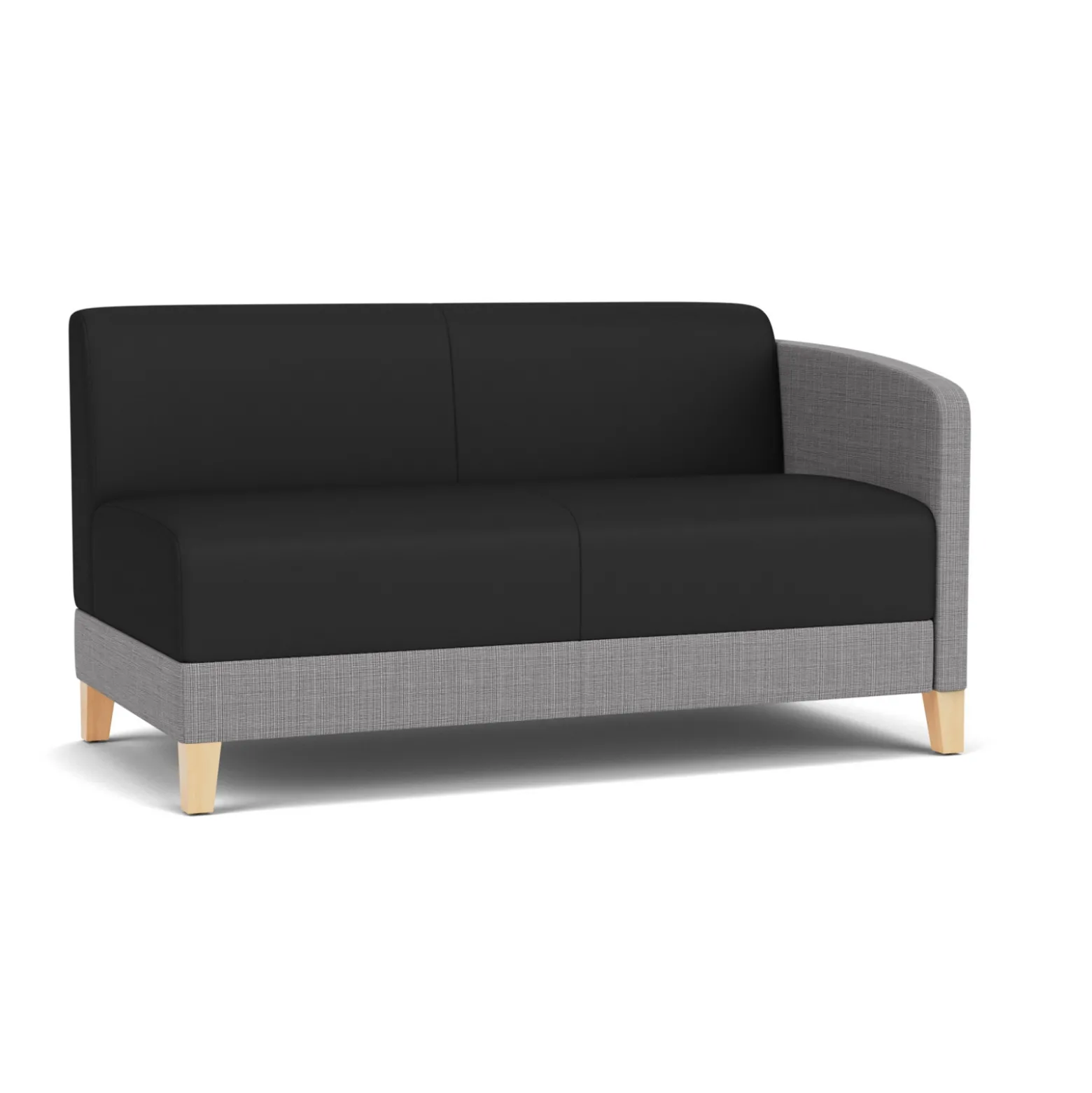 Social Left Arm Loveseat in Premium Upholstery