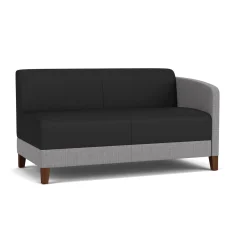 Social Left Arm Loveseat in Premium Upholstery