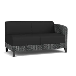 Social Left Arm Loveseat in Premium Upholstery
