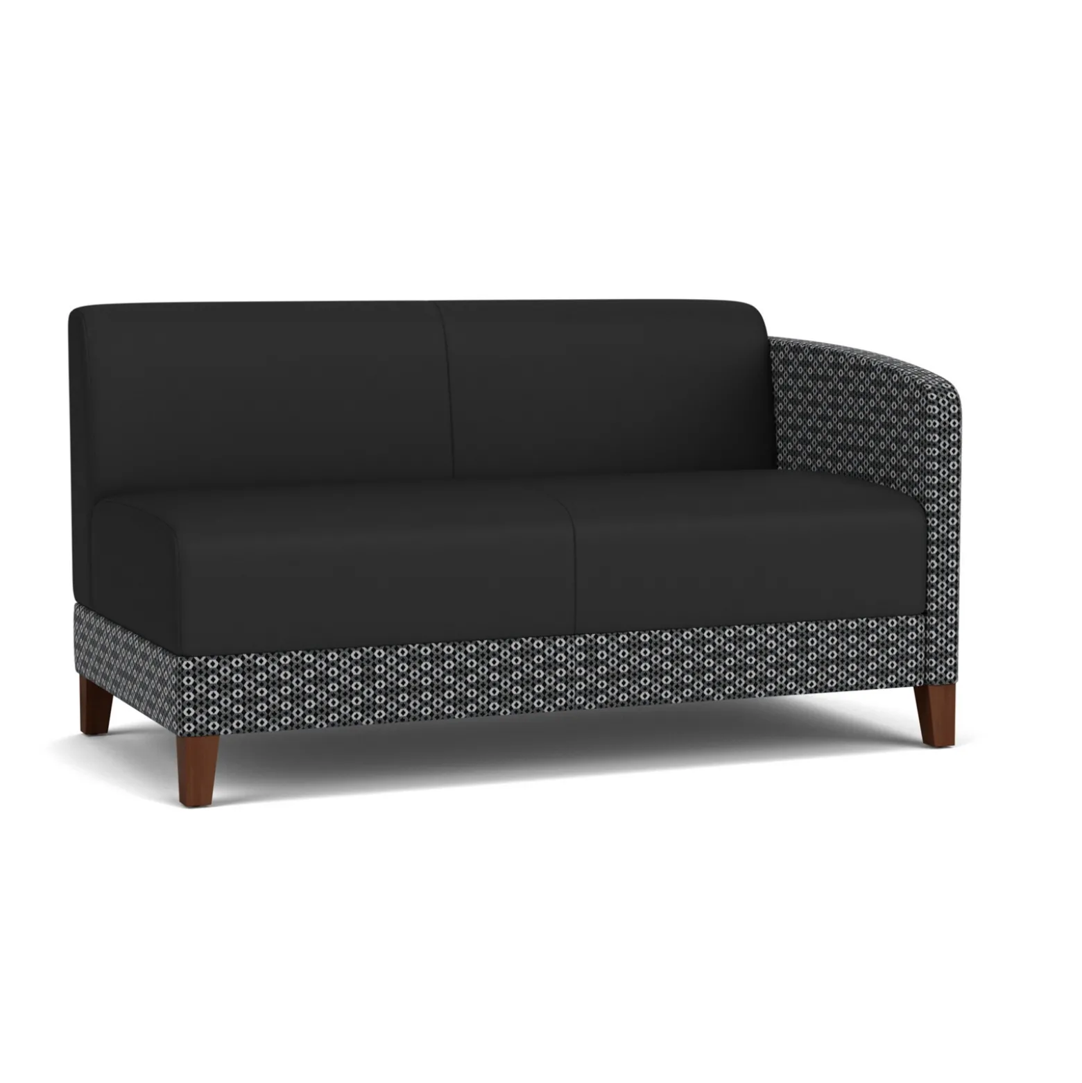 Social Left Arm Loveseat in Premium Upholstery
