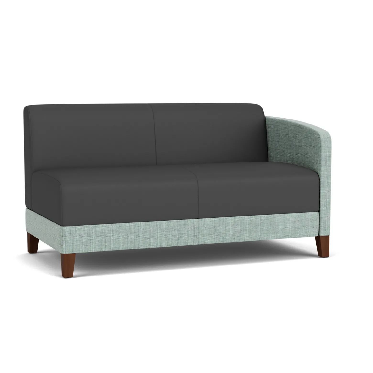 Social Left Arm Loveseat in Premium Upholstery