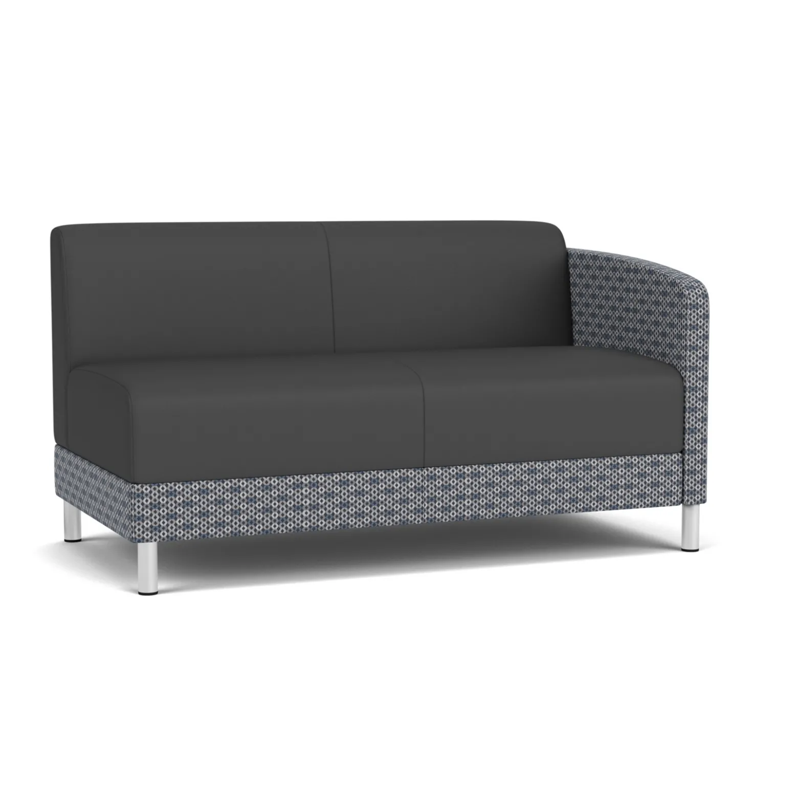 Social Left Arm Loveseat in Premium Upholstery