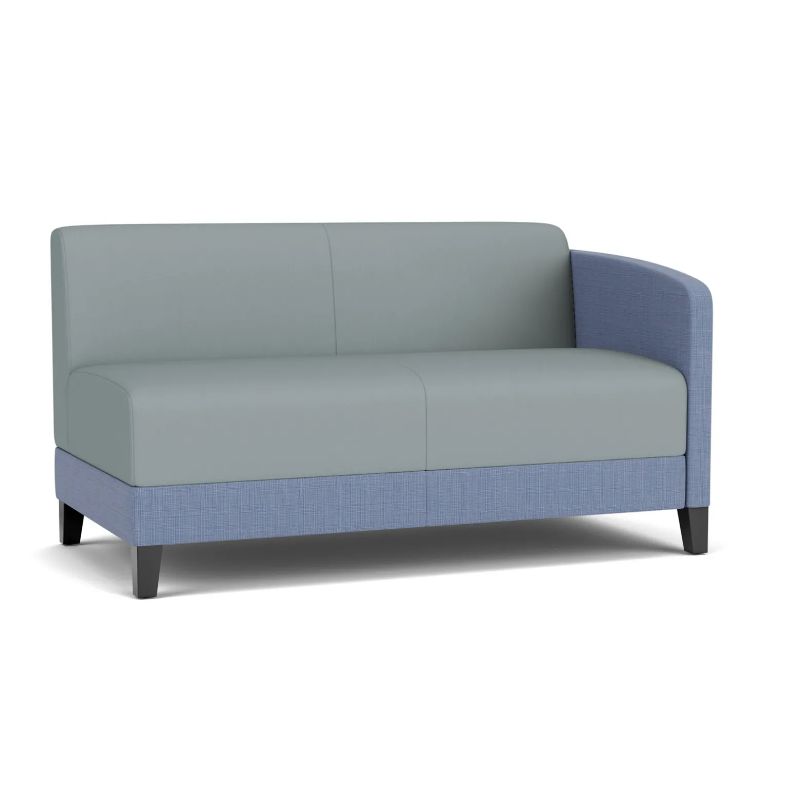 Social Left Arm Loveseat in Premium Upholstery