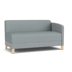 Social Left Arm Loveseat in Premium Upholstery