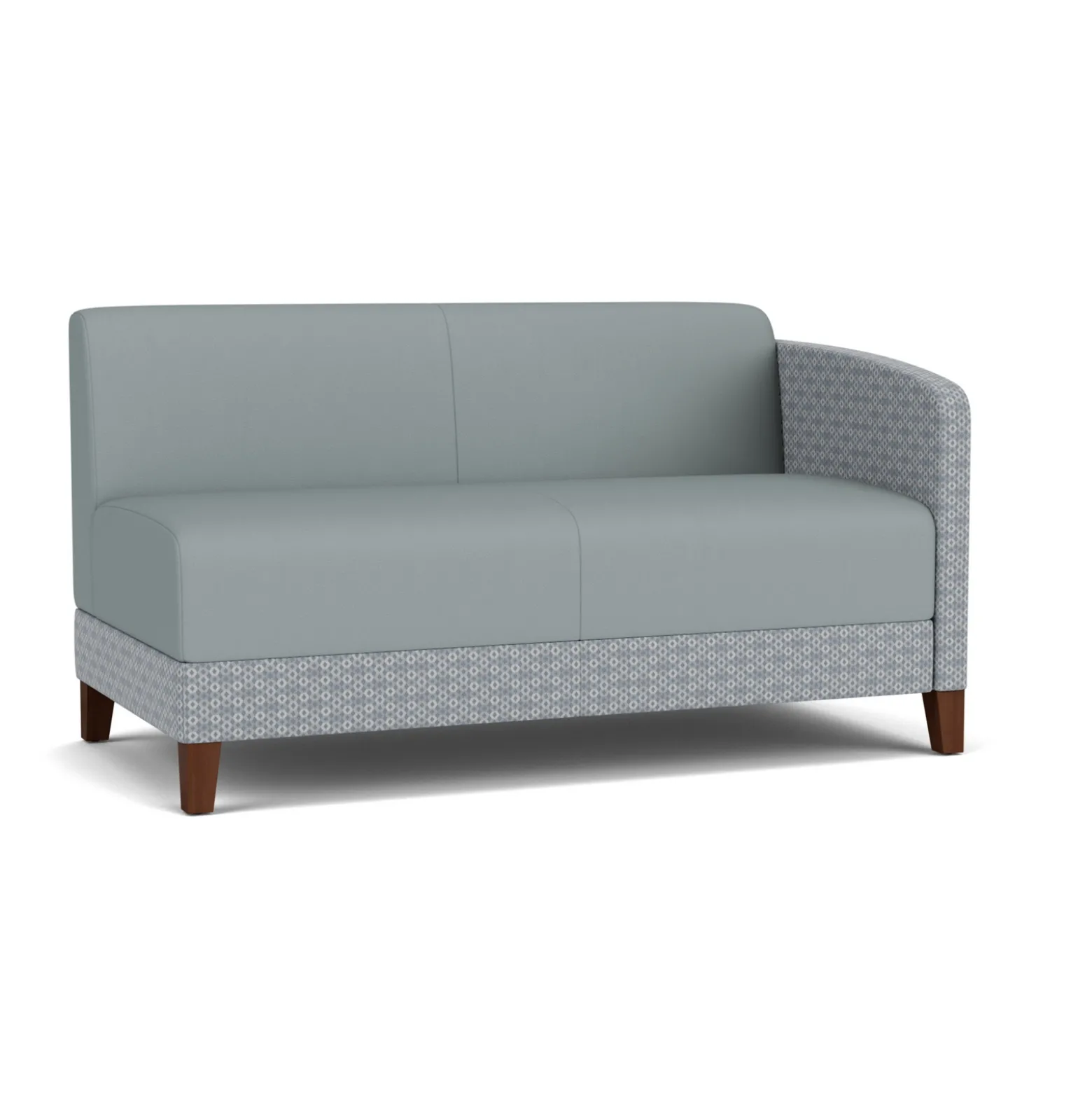 Social Left Arm Loveseat in Premium Upholstery