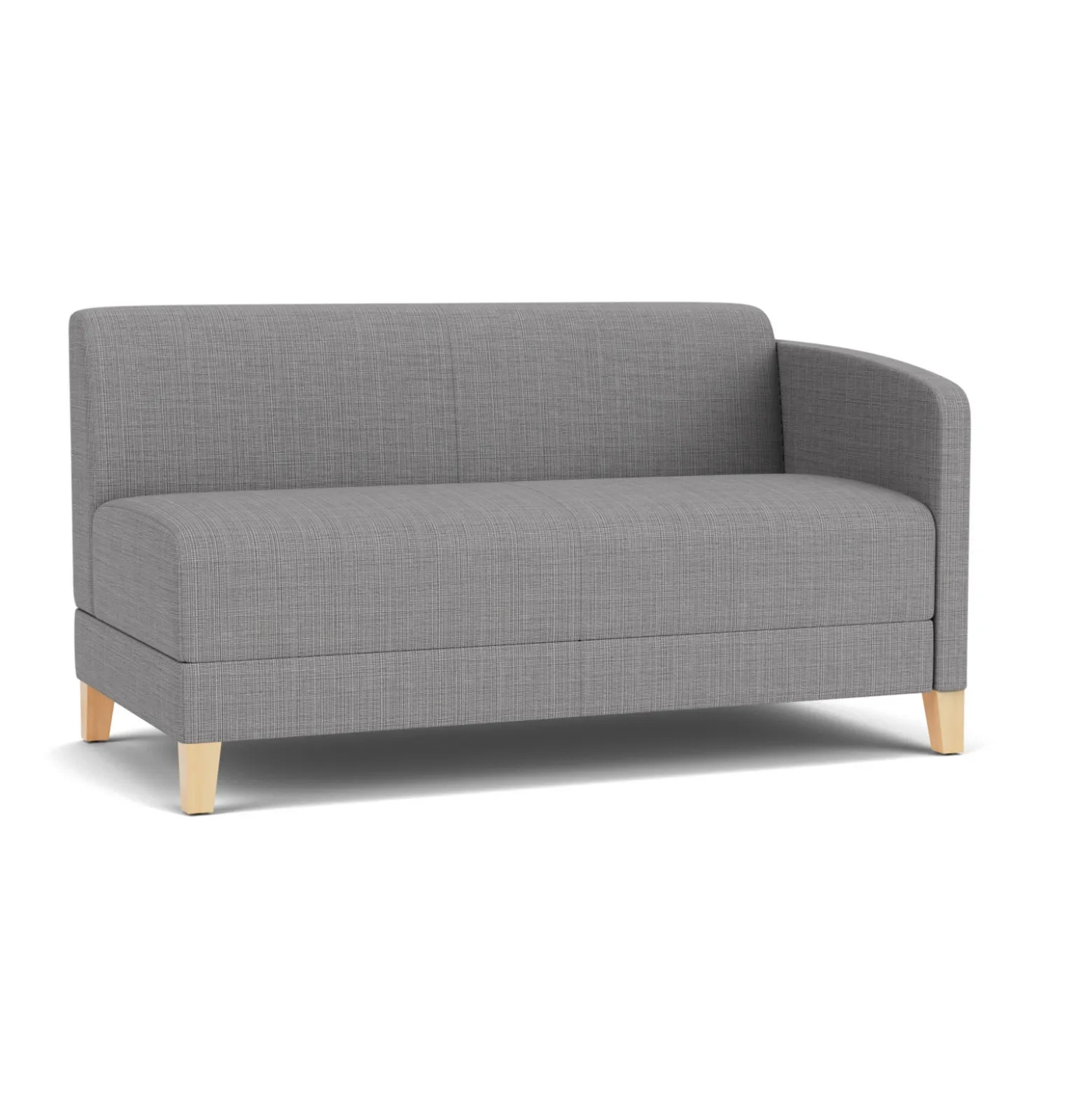 Social Left Arm Loveseat in Premium Upholstery
