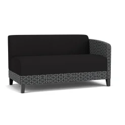 Social Left Arm Loveseat in Premium Upholstery
