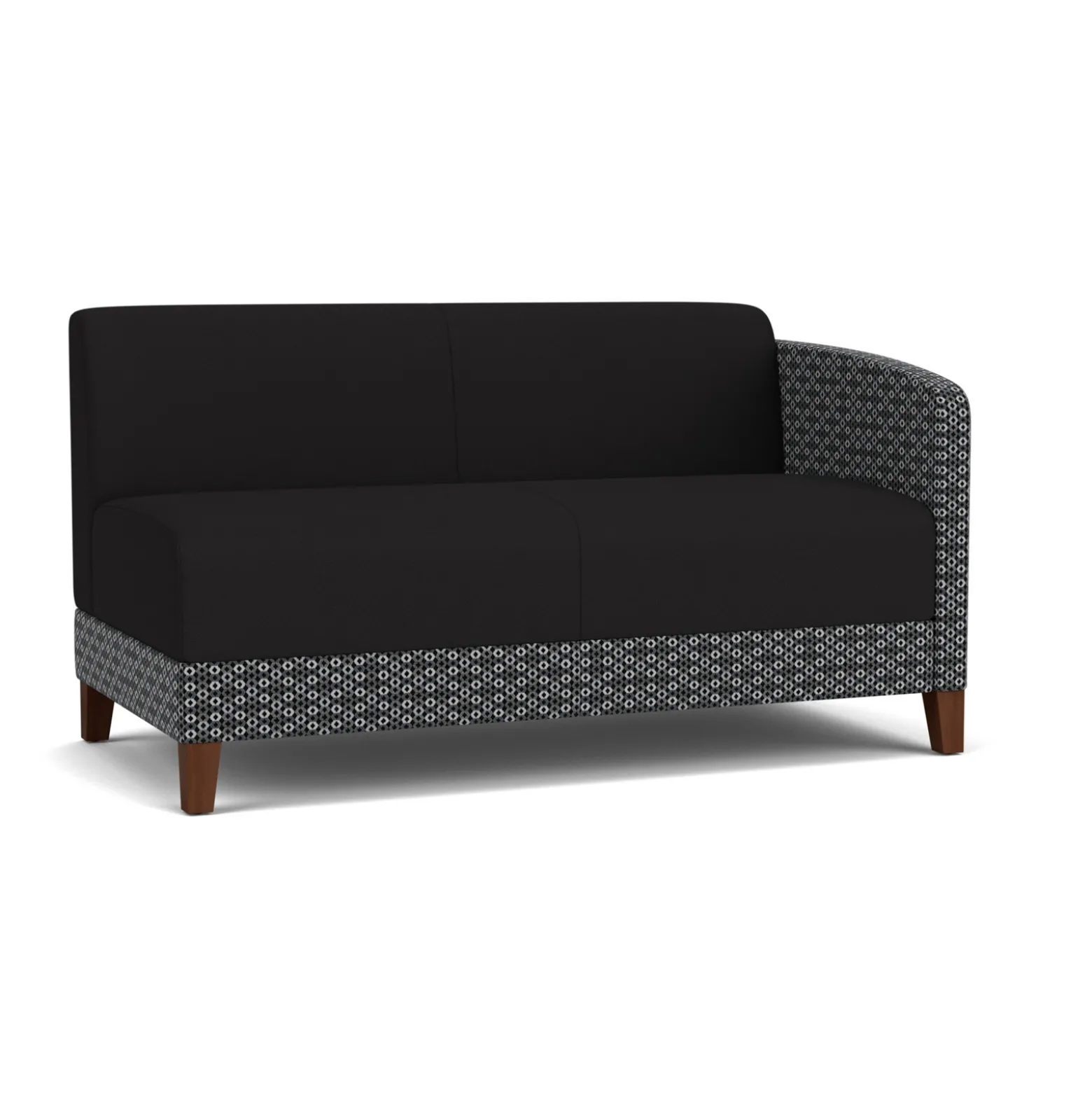 Social Left Arm Loveseat in Premium Upholstery