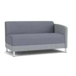 Social Left Arm Loveseat in Premium Upholstery
