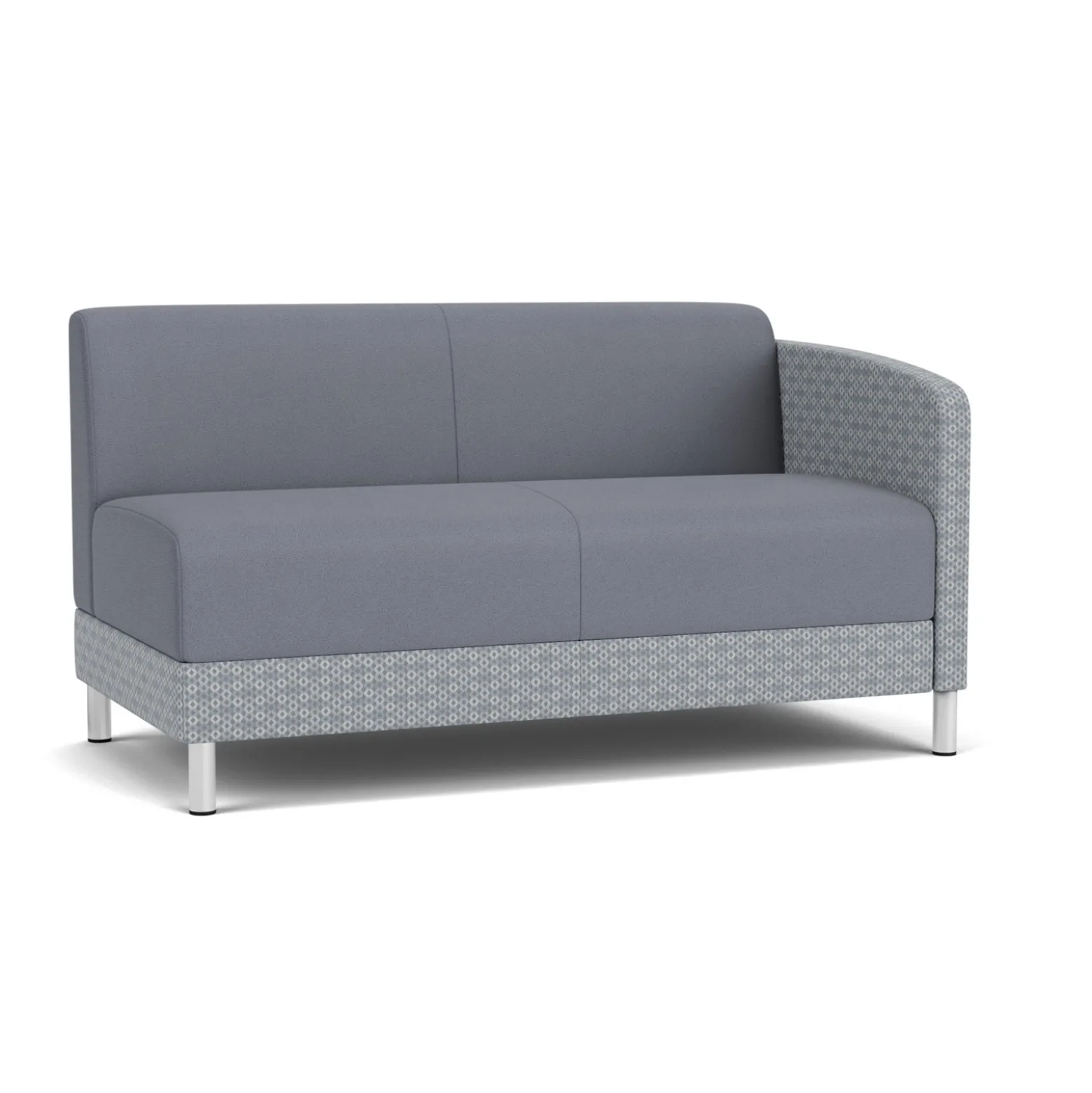 Social Left Arm Loveseat in Premium Upholstery