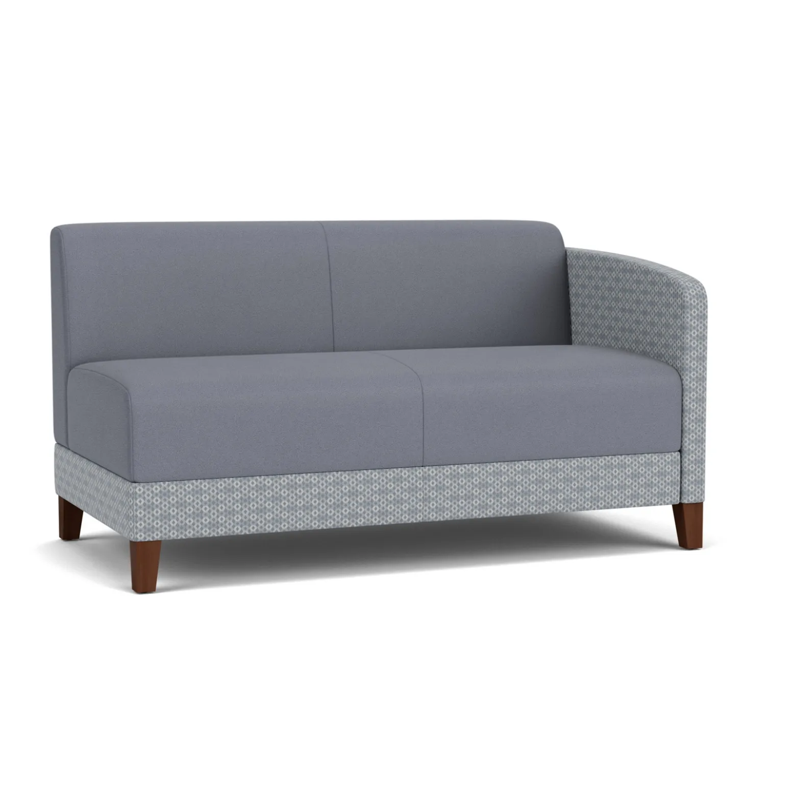 Social Left Arm Loveseat in Premium Upholstery