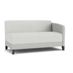 Social Left Arm Loveseat in Premium Upholstery