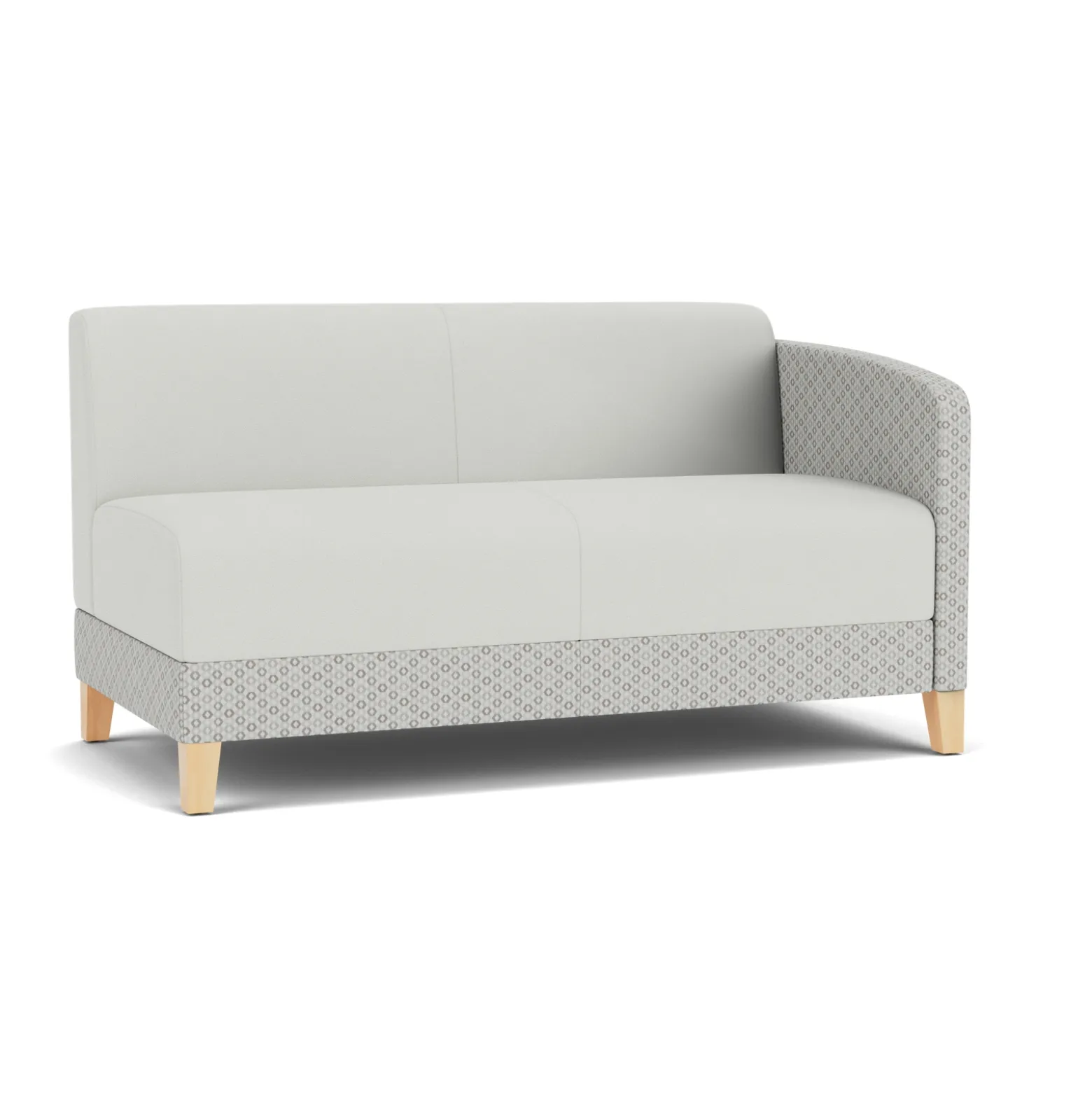 Social Left Arm Loveseat in Premium Upholstery