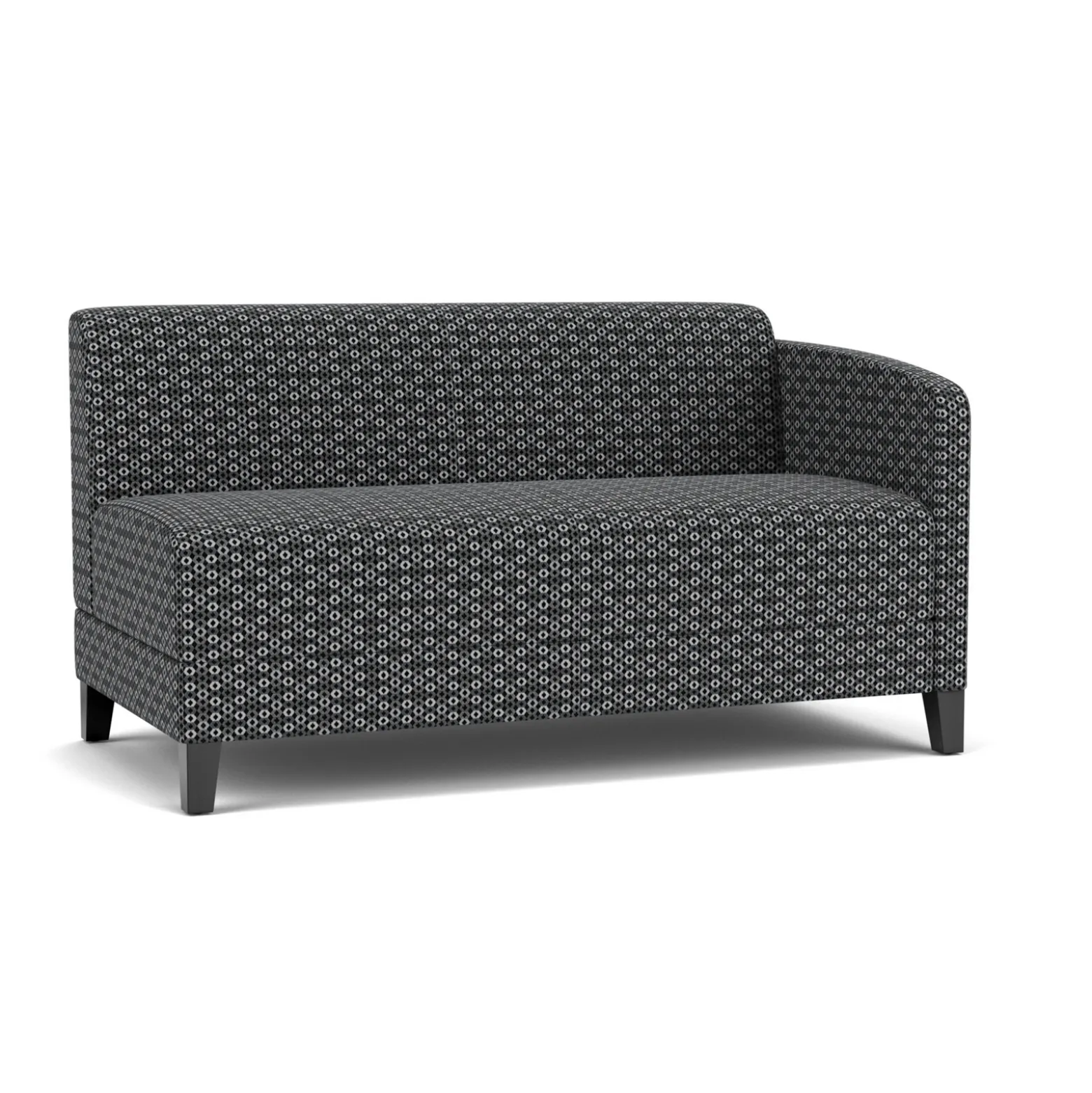 Social Left Arm Loveseat in Premium Upholstery