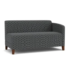 Social Left Arm Loveseat in Premium Upholstery