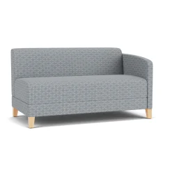 Social Left Arm Loveseat in Premium Upholstery