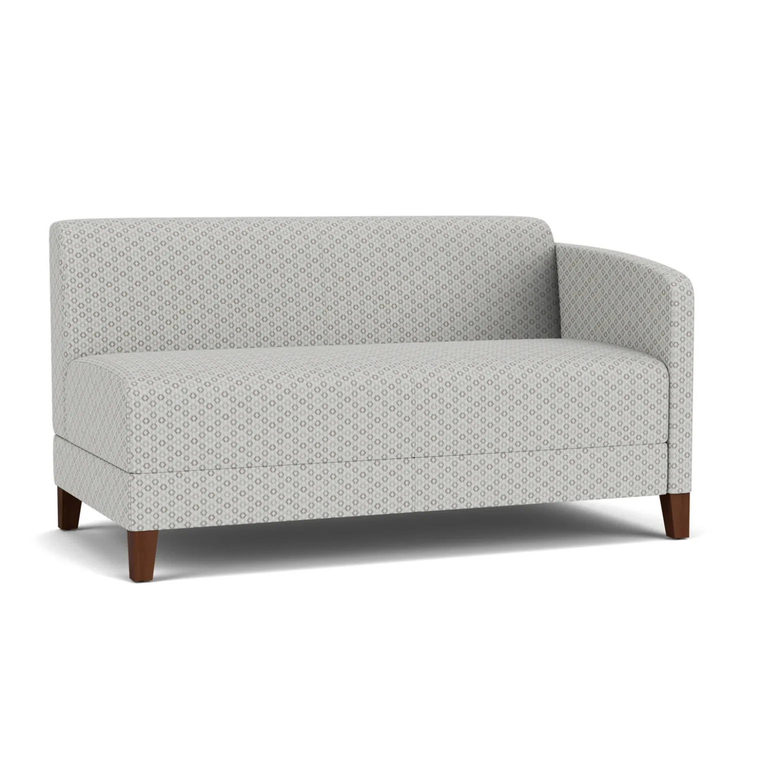 Social Left Arm Loveseat in Premium Upholstery
