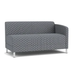 Social Left Arm Loveseat in Premium Upholstery