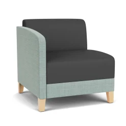 Social Right Arm Guest Chair in Premium Upholstery