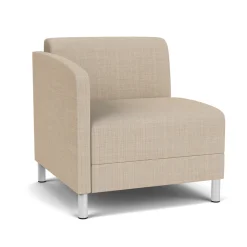 Social Right Arm Guest Chair in Premium Upholstery