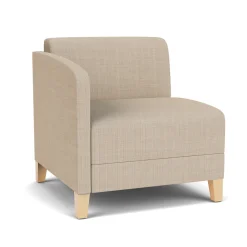 Social Right Arm Guest Chair in Premium Upholstery