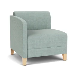 Social Right Arm Guest Chair in Premium Upholstery