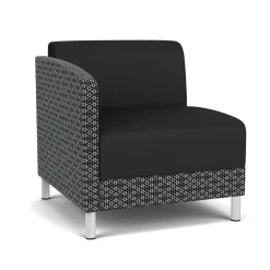 Social Right Arm Guest Chair in Premium Upholstery