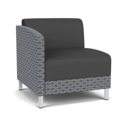 Social Right Arm Guest Chair in Premium Upholstery