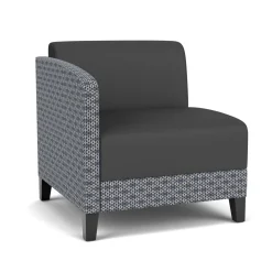 Social Right Arm Guest Chair in Premium Upholstery