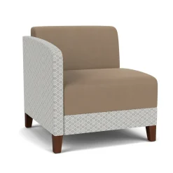 Social Right Arm Guest Chair in Premium Upholstery