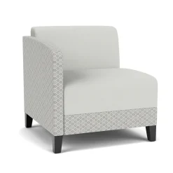 Social Right Arm Guest Chair in Premium Upholstery