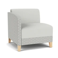 Social Right Arm Guest Chair in Premium Upholstery