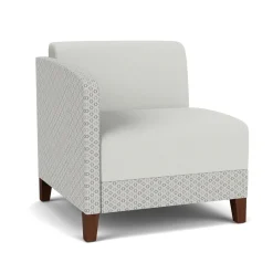 Social Right Arm Guest Chair in Premium Upholstery