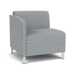 Social Right Arm Guest Chair in Premium Upholstery