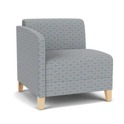 Social Right Arm Guest Chair in Premium Upholstery